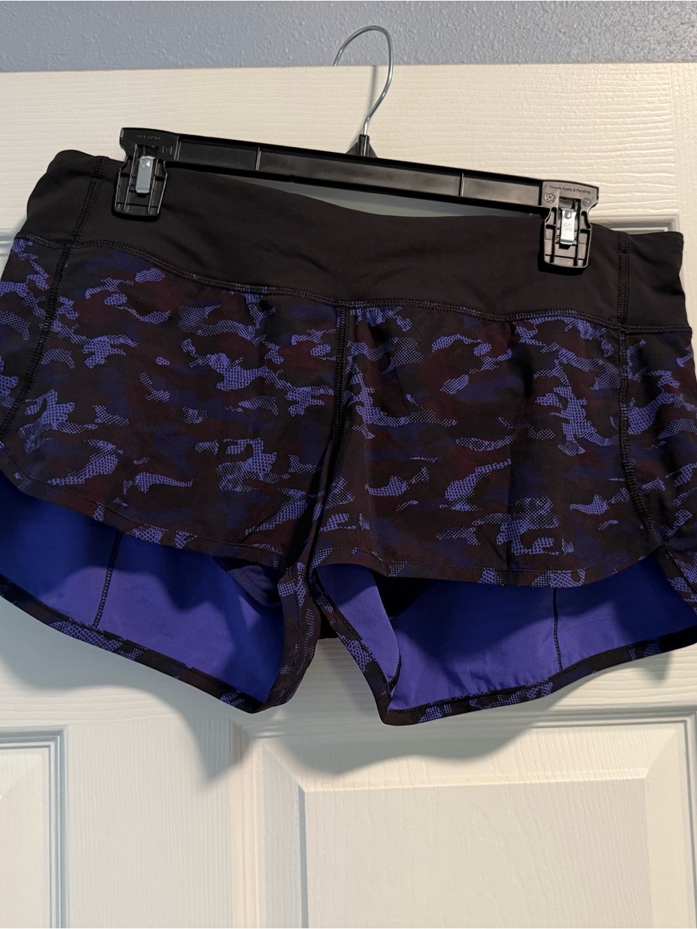 lululemon athletica speed up shorts purple speed up shorts, sz 8